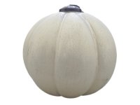 Dýně kovová v-15cm, š-15cm bílá